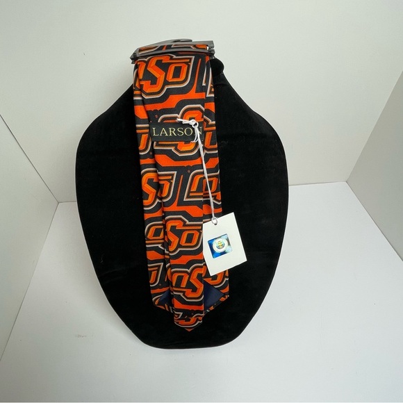 NWT OSU Black and Orange Men's Tie - Picture 2 of 5